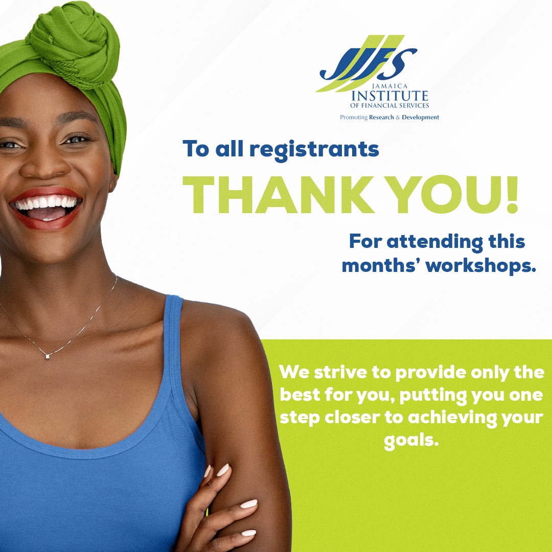 JIFSJA's tweet photo. Our Regulatory Compliance and Loan Securities Documentation Workshops were overflowing with value. We want to thank our attendees and presenters for their continued support!
#jifs #jamaicainstituteoffinancialservices #financeworkshop #jamaica #workshop https://t.co/cMvdq8zyQb