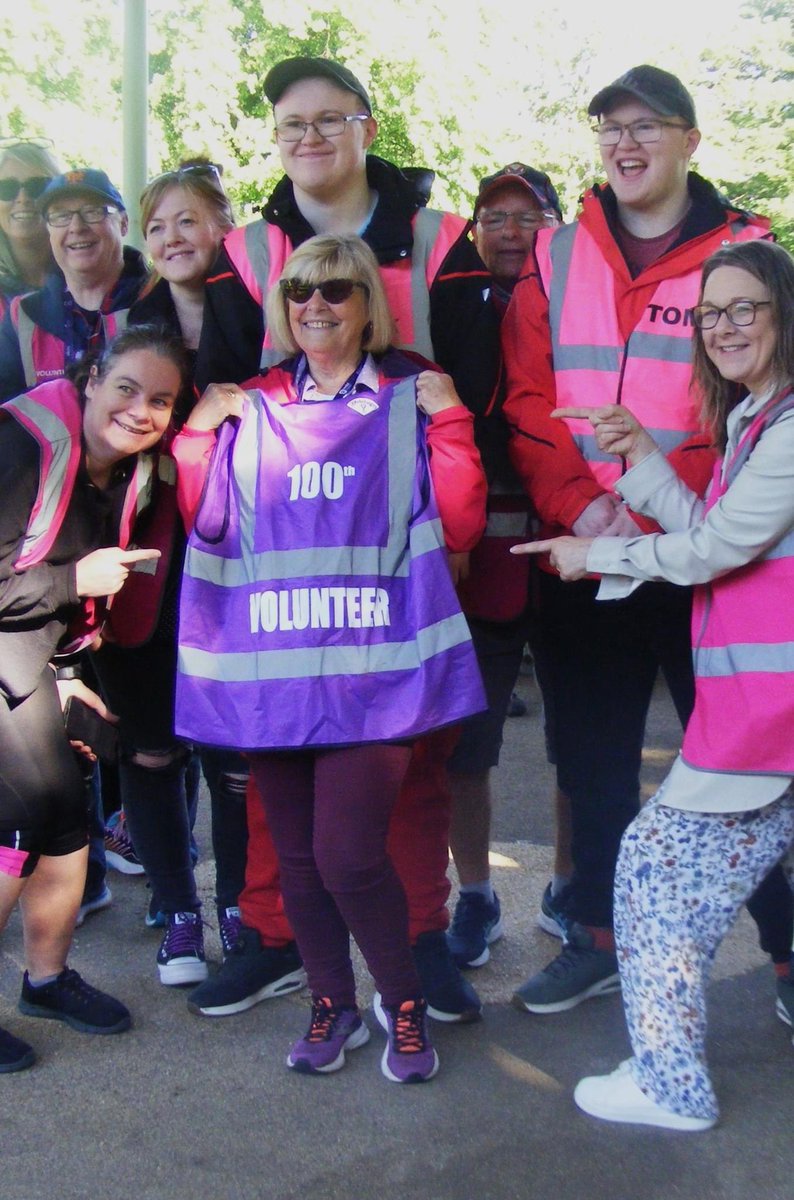 Super thanks to Sarah who reached her 100th volunteer milestone yesterday at St Helens <a href="/parkrunUK/">parkrun UK</a> , and 101st today with us at St Helens juniors! 

These events couldn’t go ahead with the support of our amazing volunteers! #thankyou #juniorparkrun #loveparkrun #Volunteers