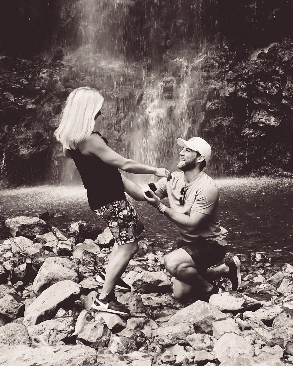 MASH__BASEBALL's tweet photo. Welp Hannah, I guess your stuck with us! Congrats to Coach Henk on his engagement this weekend. Our family just got a little bit bigger 🔔 #MASHfam https://t.co/98Y1J0ADP8