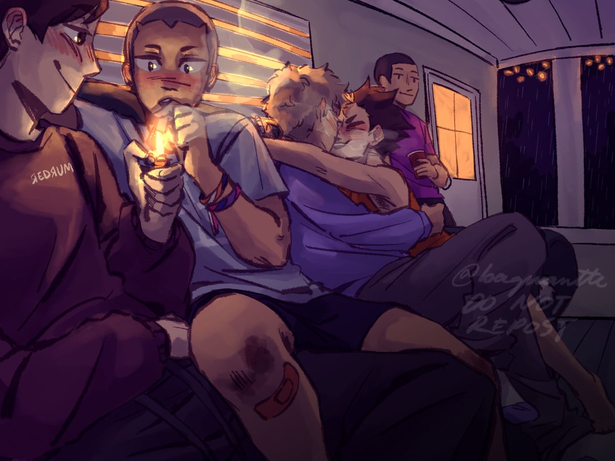karasuno second years having fun if you get what i mean
#haikyuu