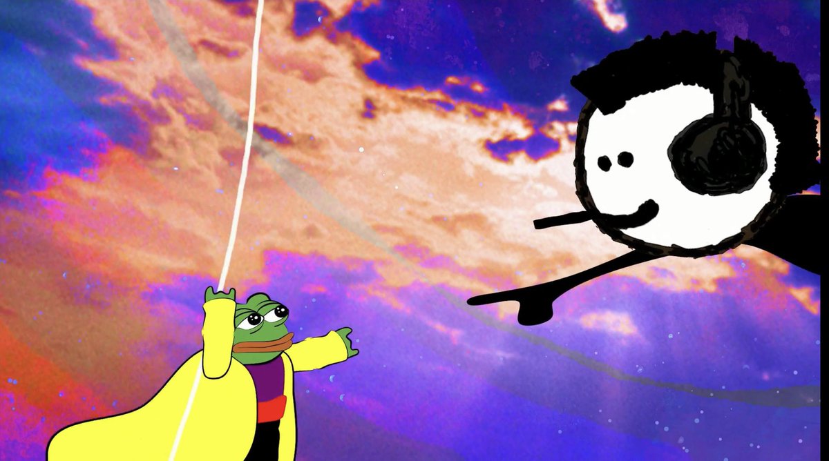 IntlArtMachine's tweet photo. “Hello World” is now on YouTube

Cartoon prison break and the all animated all musical origin story of #NFTs. By @joehorne5. 

https://t.co/PRif0ZxPO8

#mfers @CryptoDickbutts #toddlerpillars #pepe #deadheadsnft https://t.co/XiSErIoTiq