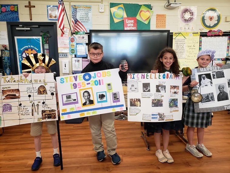 GreenParkLS's tweet photo. History came alive with these impressive biography reports! Third graders chose an important or influential person, researched, created posters, and dressed the part to present informational speeches to their class.
#GPLS #discovergreenpark #studentsofgreenpark #stllutheran https://t.co/lZmqnfPeX9