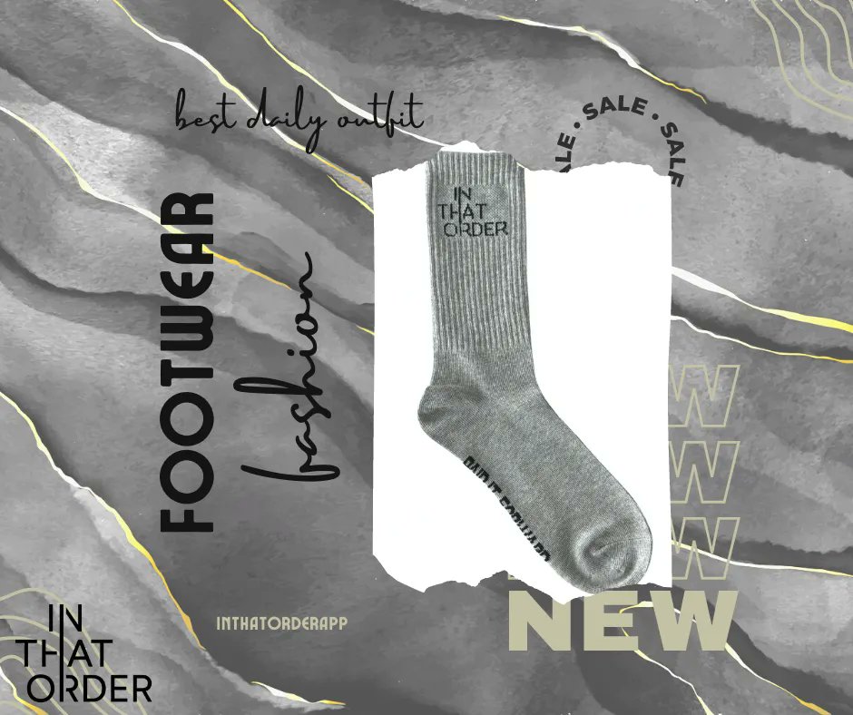 InThatOrderApp's tweet image. Are you looking for a new pair of socks? Every sock you purchase provides students access to health resources.
Shop now at buff.ly/3J65zGS

#mentalhealth #student #selfcare #depression #mentalhealthawareness #MentalHealthMatters #mentalhealthstore #mentalhealthsupport