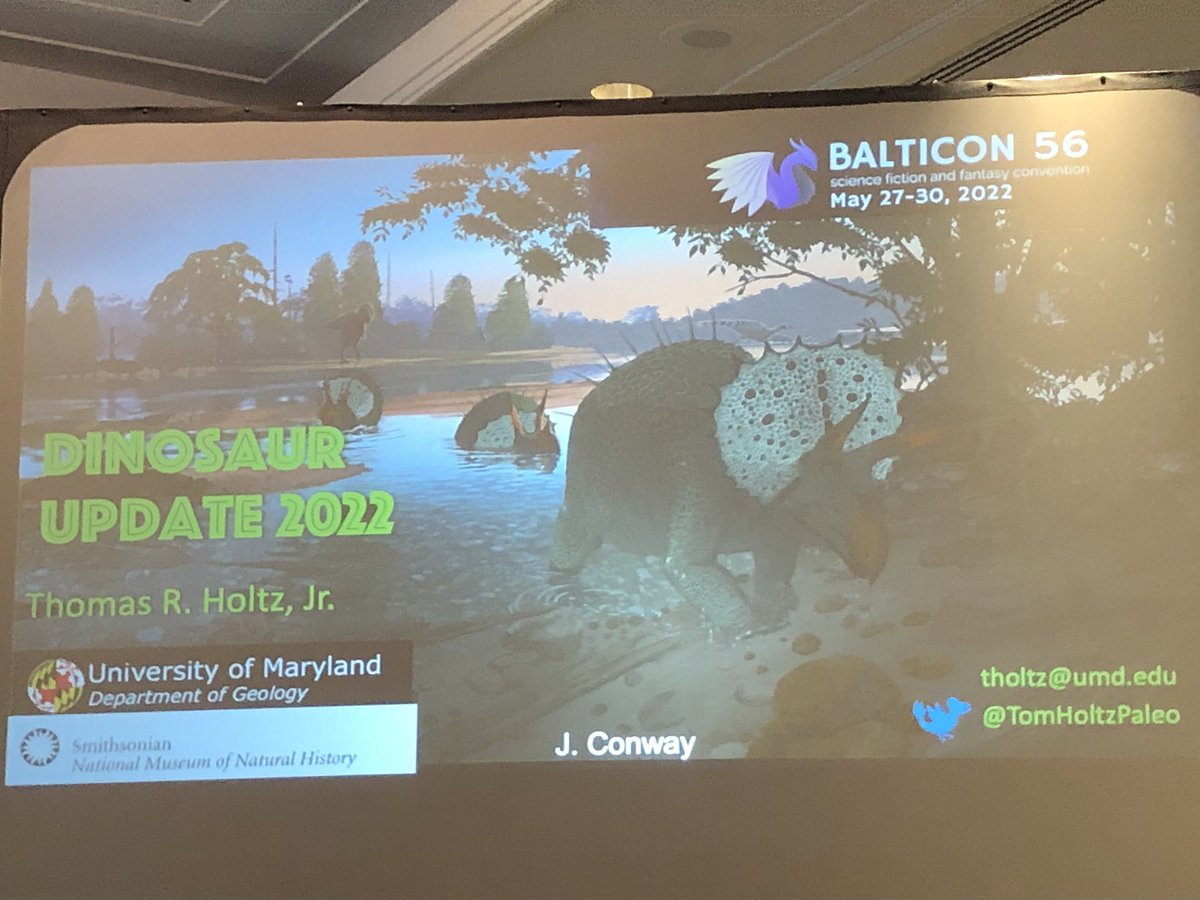 When the world makes me weary and I wonder how to keep going, I remember that the challenges in front of me/us are small on a geological time scale. Learning new things gives me hope &amp; strength. #balticondinos <a href="/TomHoltzPaleo/">Thomas R. Holtz, Jr. 🦖💕 (he/him)</a>