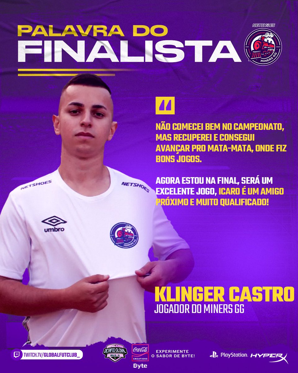 Globalpro_es's tweet photo. O @klingercastro7 deixou seu comentário sobre a decisão do Desafio Global.
Um oferecimento de:
- @cocacola_br
- @hyperxbrasil
- @playstation_br
#AMagiaAcontece #FIFA22 #FIFA #eSports #VemPraGlobal #GlobalFutPro #FutebolDigital #CocaByte #CocaCola #CocaByteNaGlobal #Metaverso https://t.co/5AjDpVNIxY
