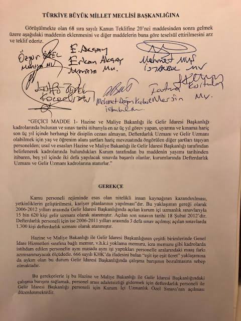 <a href="/korayaydintr/">Koray Aydın</a> Üyesi olduğunuz partinin kurum içi uzmanlık sınavı için imza atanlardan biri de Kocaeli milletvekili <a href="/LutfuTurkkan/">Lütfü Türkkan</a> bunun için de bir açıklamanız var mı sayın vekilim?