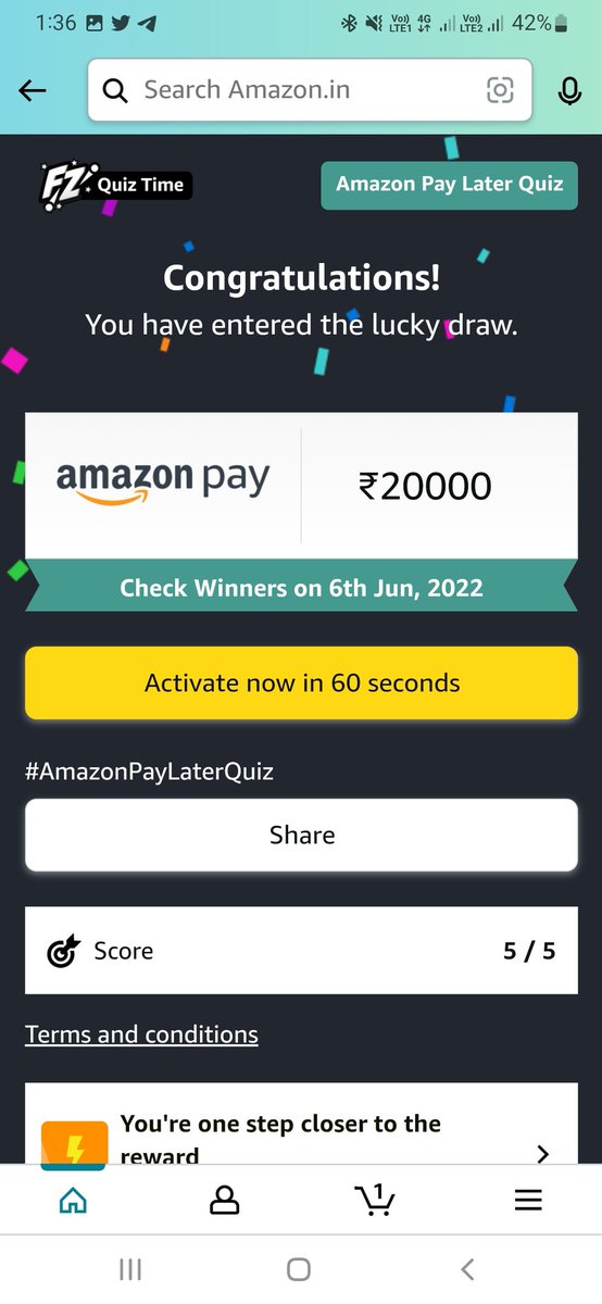 #AmazonPayLaterQuiz