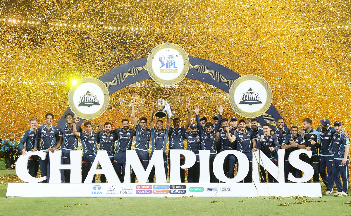 gujarat_titans's tweet photo. The beautiful 9️⃣-letter word that we are going to be known by 👑

#SeasonOfFirsts https://t.co/rzYesX41lk