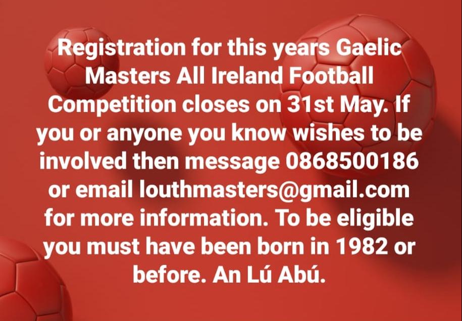 Louth Gaelic Masters tweet media