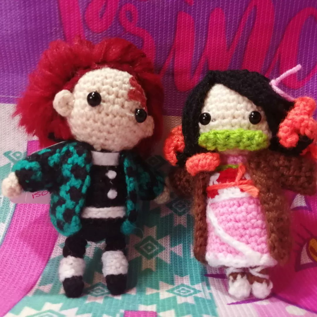 FunGangStore's tweet photo. Brothers❤️

#amigurumi #amigurumis #crochet #handmade #hechoamano #tejido #amigurumianime #animeamigurumi #art #fanart  #DemonSlayer #kimetsunoyaiba #kimetsunoyaibafanart #demonslayerfanart #anime #manga #animeandmanga #animeymanga #nezuko #nezukokamado #tanjiro #tanjirokamado https://t.co/ST31eP2LcK
