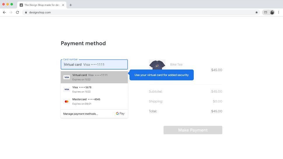 paronubi's tweet photo. Do you do a lot of online shopping for your business or at home? Google Chrome wants to make it safer with virtual credit cards #GoogleChrome #VirtualCreditCards #OnlineSafety https://t.co/6W7KqpdwPV https://t.co/RBMH3GcyCN