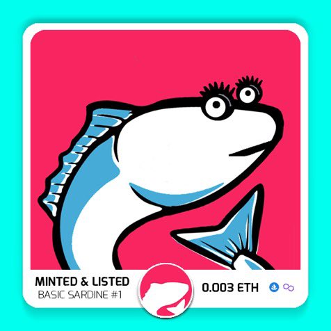 0xSardines's tweet photo. #SardinesClub | 🐟

This is a BIG #GIVEAWAY

5 Sardines #NFT and 10 #WL spots are up for grabs!

To Enter👇🏻

1. RT + Like 🤍
2. Tag 3 Friends
3. Follow @0xSardines &amp; RT our 📌

Good luck!🍀

#OpenSeaPolygon #NFTGiveaways #WhitelistGiveaways #WLGiveaways https://t.co/EaTYcFFXqy