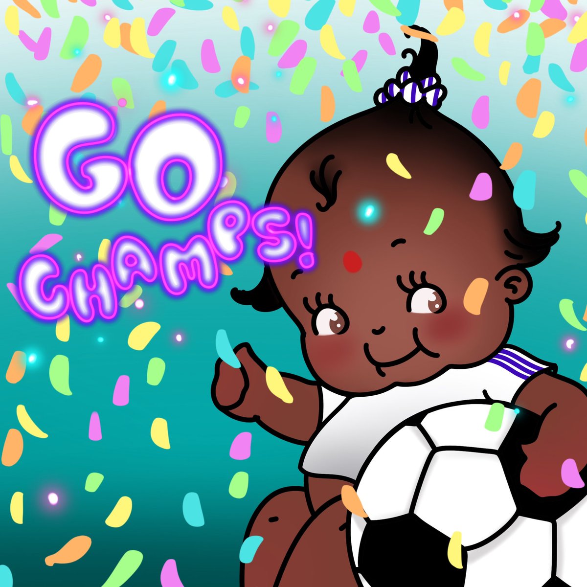 This #NFTBabyRich didn’t want to miss the chance to congratulate the #CHAMP14NS 🎉 What an achievement!

Are you a Real Madrid fan? 

#NFT #NFTs #NFTCommunity #NFTDrop #NFTart #SOL #Solana