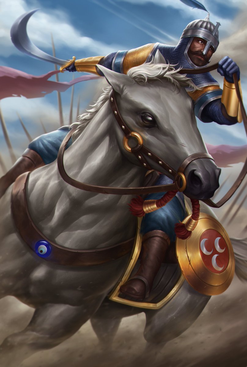 play5x5gaming's tweet photo. The Sipahi were responsible for the security of the lended land of the Ottoman Empire and would provide the Imperial Army with men, resources and their very own presence in case of war. On the battlefield, the Sipahis joined together in formation in the honorary right flank. https://t.co/vAzprbMl5R