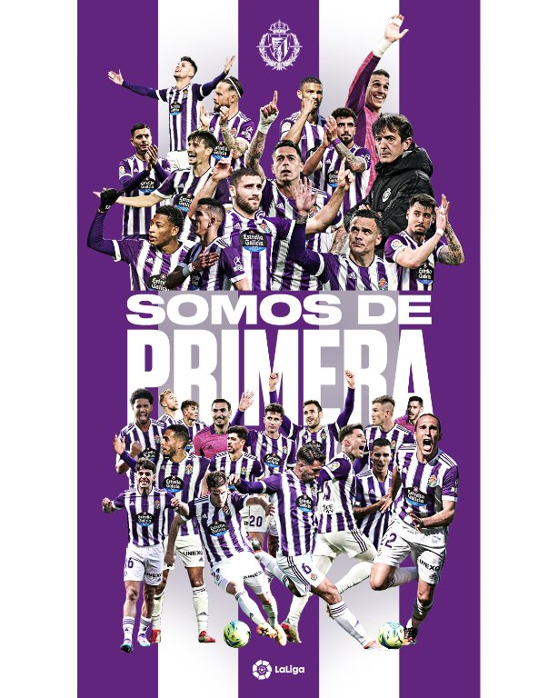 Somos de primera, enhorabuena Pucela, enhorabuena Valladolid.

#SomosdePrimera #PucelaEsDePrimera