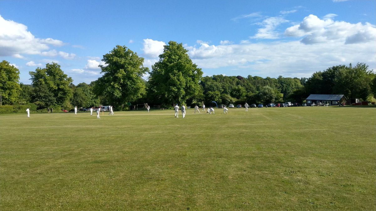 What a lovely day for a cricket game.