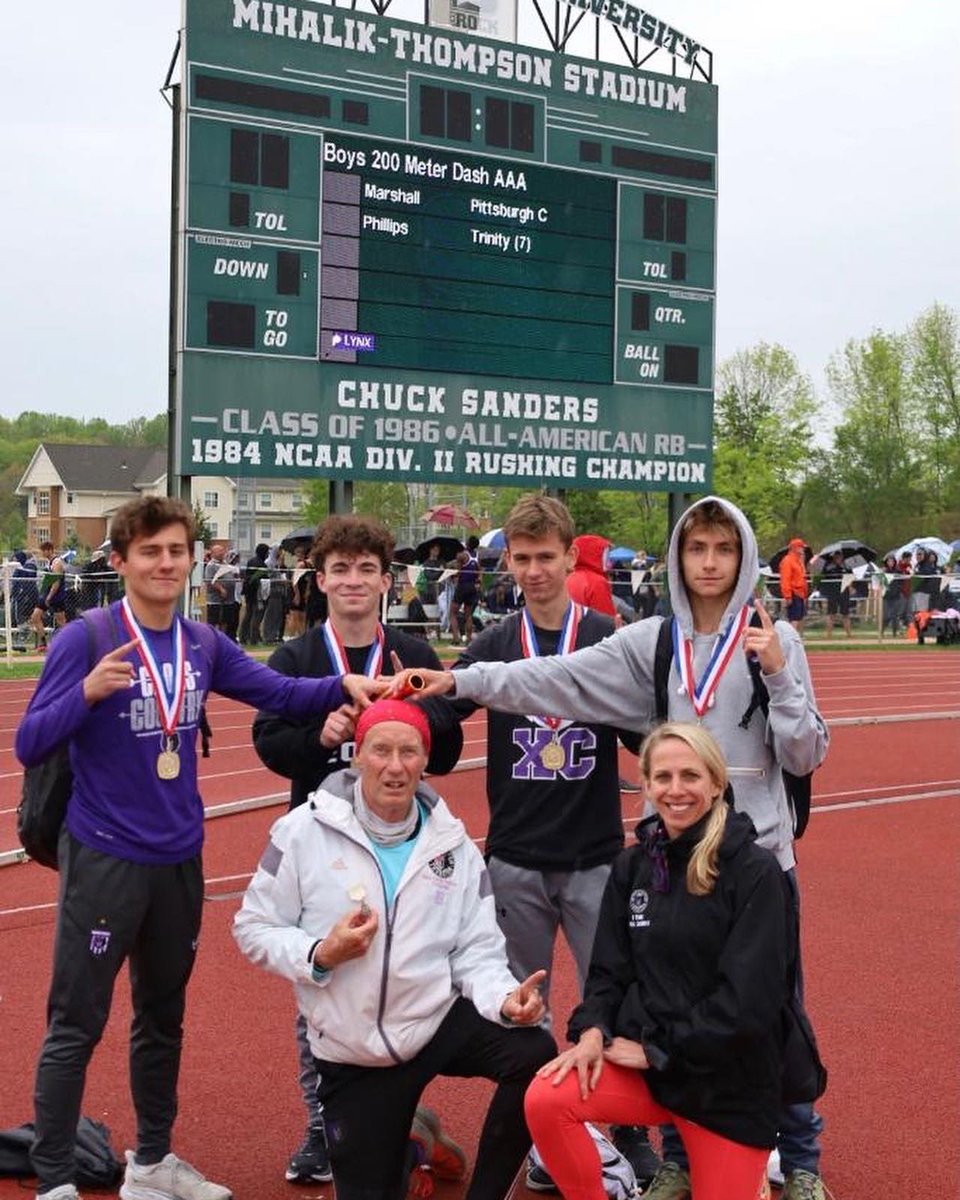 michaelbruni04's tweet photo. What a run this year with the guys in the 4x800 relay. Broke the school record with 5 years of track experience between the 4 of us. Wpial AA Champs and a 3rd place finish at the state championships. Don’t be afraid to try something new. @wt_news @NichollsLance @TribLiveHSSN https://t.co/Q10rCtqJG6