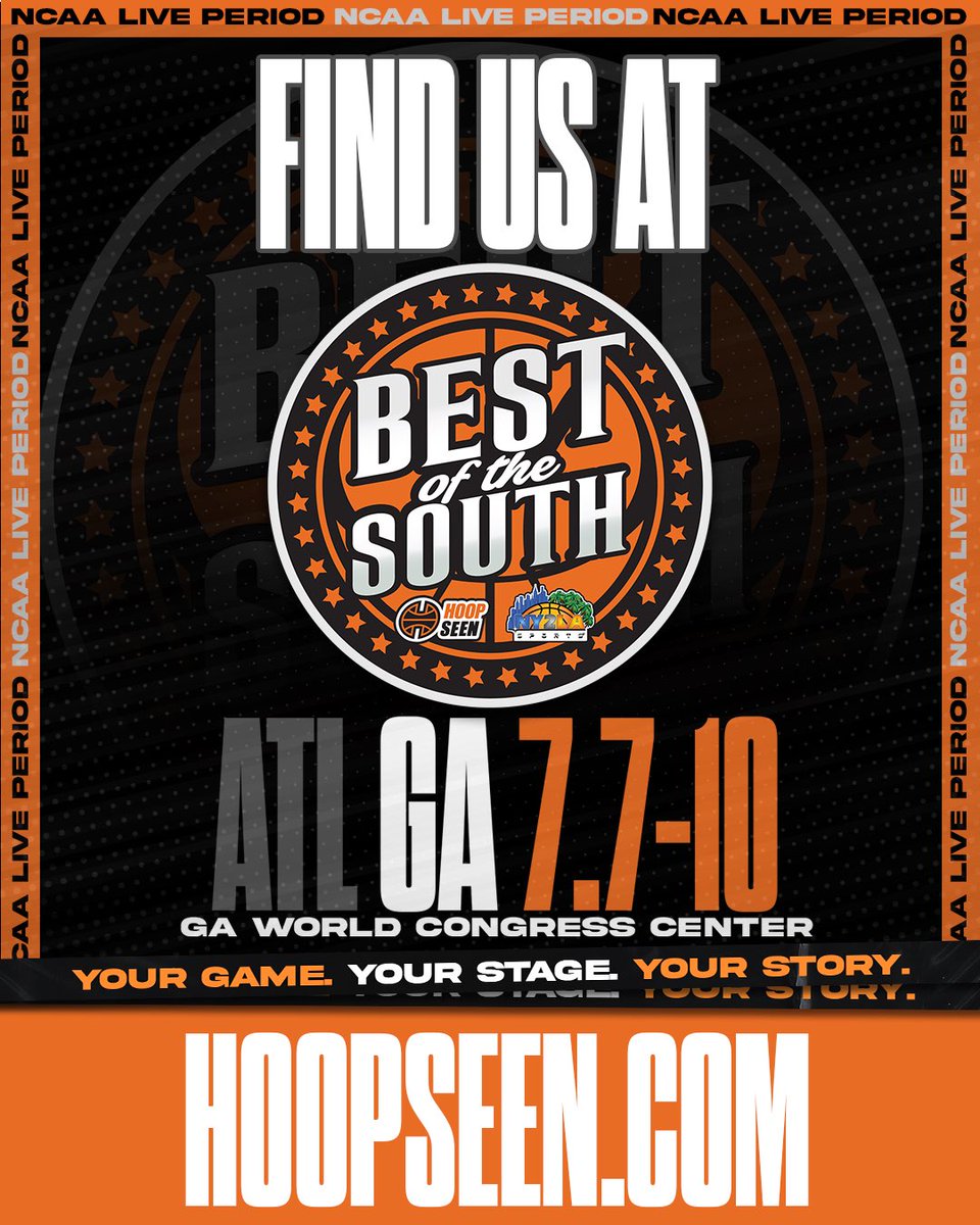 Next Stop🛑: BEST OF THE SOUTH
📍: ATLANTA, GA (JULY 7-10)

LIVE PERIOD 3️⃣
15u-17u // 15u playing 16u

#NextLevelElite🌟 #RecruitSC🌴
