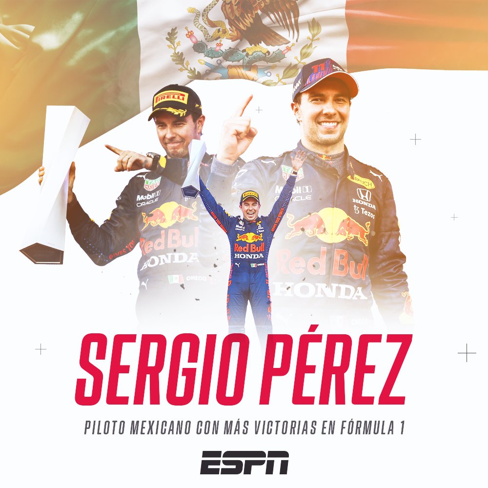 ESPNmx's tweet photo. ¡HISTÓRICO RESULTADO PARA CHECO PÉREZ! 🇲🇽

🇧🇭 GP Sakhir 2020
🇦🇿 GP Azerbaiyán 2021
🇲🇨 GP Mónaco 2022

Supera a Pedro Rodríguez como el piloto mexicano con más victorias en la Fórmula 1 🔥

#MonacoGP #F1 

Síguelo 👉 https://t.co/bbEeO73MOP https://t.co/i78VQndAAh