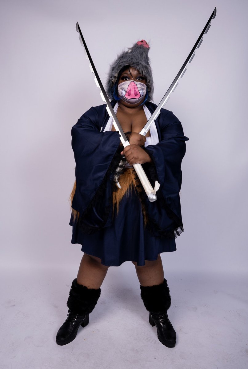 KyiaCutie's tweet photo. I LOVE IT❤️❤️❤️ 

Thank You So Much @CosMeetupChi 💕

#Acen2022 #AnimeCentral2022 #animecentral #anime #DemonSlayer #inosuke #blackcosplayer #inosukecosplay #inosukehashibira #plussizewomen #plussizecosplay #blackplussizecosplay #blackplussize #Crunchyroll #Funimation https://t.co/9bFp8WvKfv