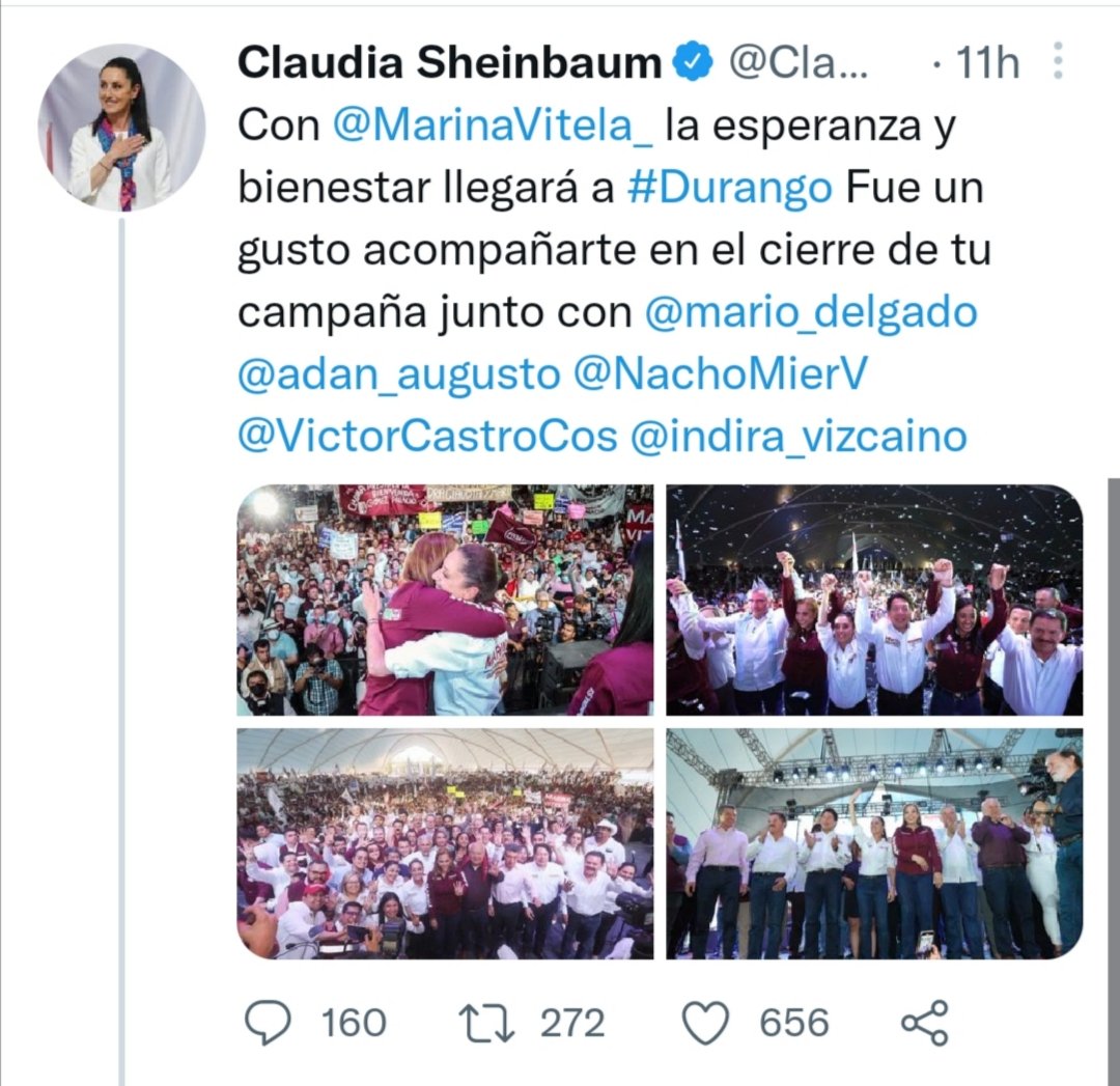iselabadillo's tweet photo. @LuisCas39339261 @indira_vizcaino En Durango https://t.co/5chuQlYwyI