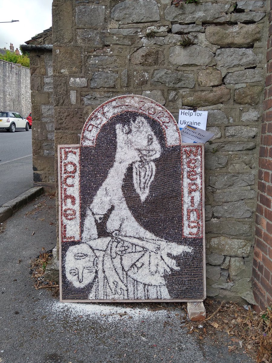 Rikkhep's tweet photo. This was arresting. An image from Guernica. Wirksworth Well Dressings. #vpdd https://t.co/IC4JbTjW07