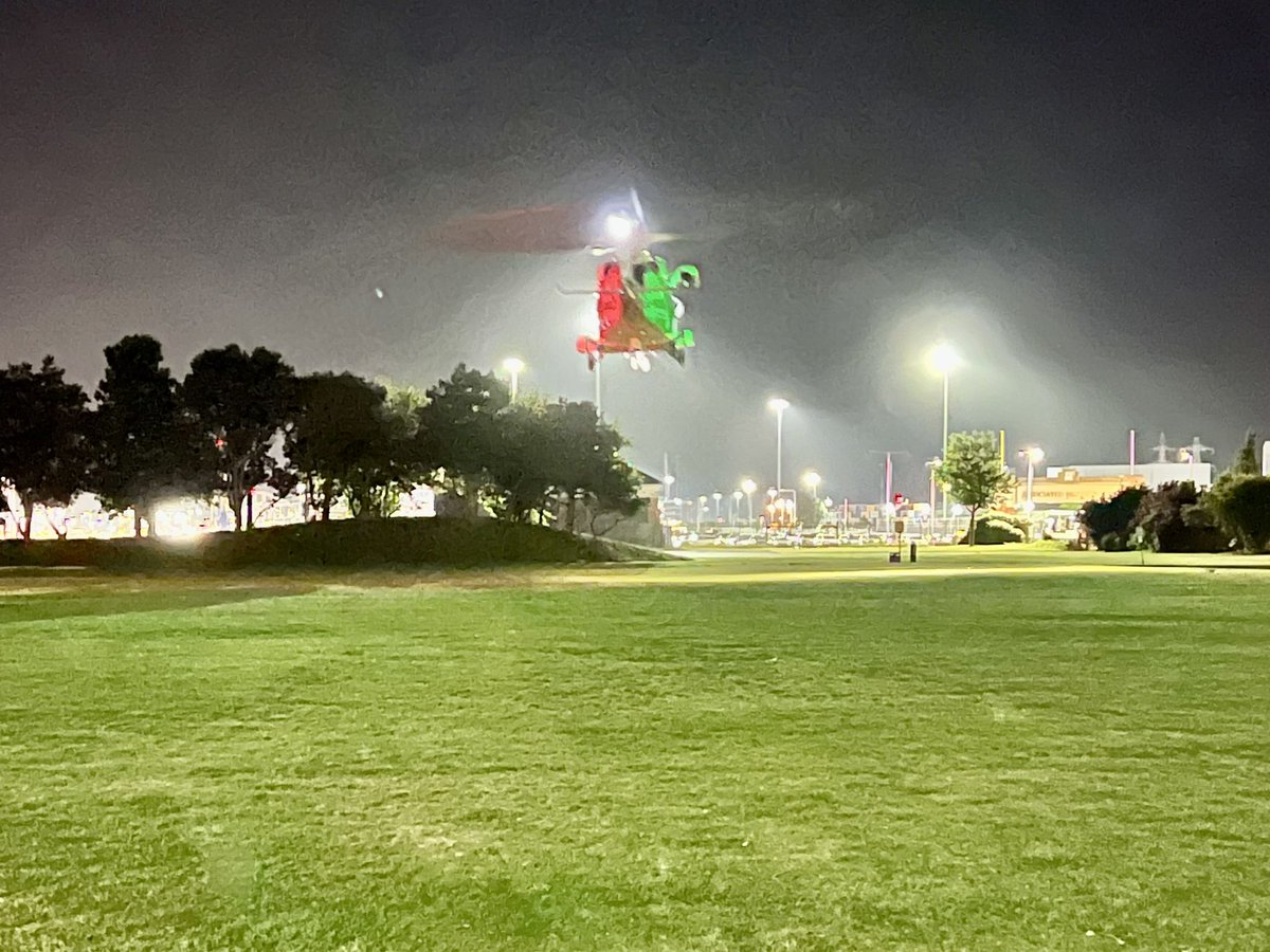 hillheadcg's tweet photo. 📟27/5/22 Tasked to set up Landing site at Mayflower park to land @HMCoastguard Helicopter Rescue 175 in order to collect a childrens specialist medical team &amp; transport them to a hospital in Plymouth. #teamwork https://t.co/Vl1KQmWzcs