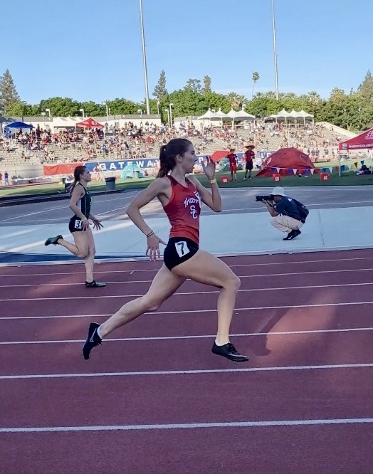 SCHSTritons's tweet photo. Caroline Hawkes tops off her incredible season by medaling at the State Track &amp; Field Championships after her 4th place finish in the 400 meters! 4th in the State of California! Congrats Caroline!!! 👍💪🏃🏽@ocvarsity @latsondheimer ⁦@SouthOCsports⁩ https://t.co/69Ec0vQIQ6