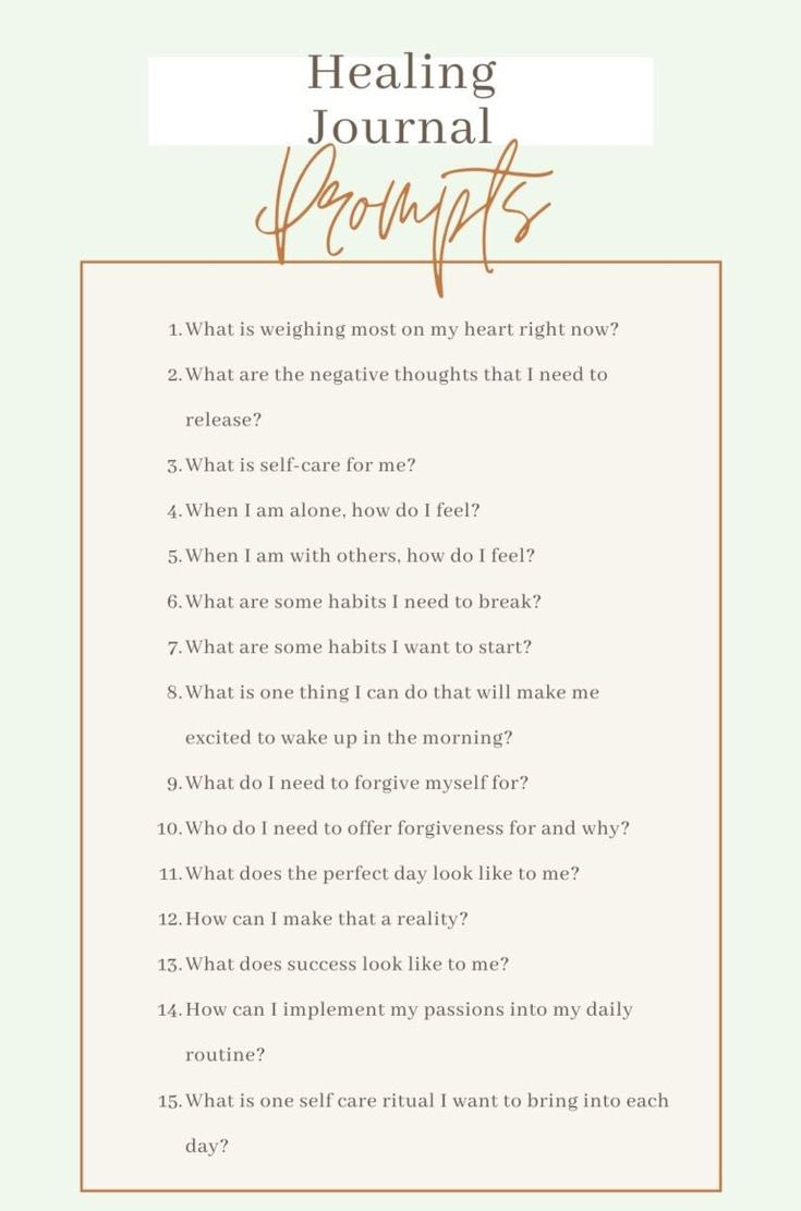 Unique Life Journals على X: &ldquo;✨ Journal Prompts for Healing 