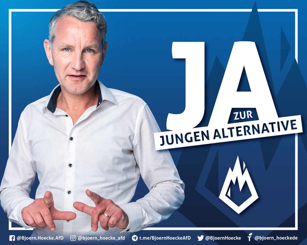 BjoernHoecke's tweet photo. Die Jugendarbeit ist für unsere Partei ungemein wichtig. Wir können froh sein, wenn junge Idealisten ihren Weg zur AfD finden und bereit sind, sich zu engagieren. Die Förderung junger Talente sollte für uns oberste Priorität haben.
🇩🇪 Mehr unter: https://t.co/gn43jEuUGJ https://t.co/D4KBKiXEPt