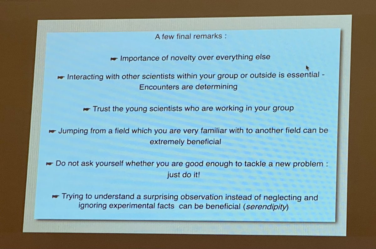 ChemistCarter's tweet photo. Some great advice for scientists from Jean-Pierre Sauvage

#ISCsummerschool2022 https://t.co/5Uti0k44uc
