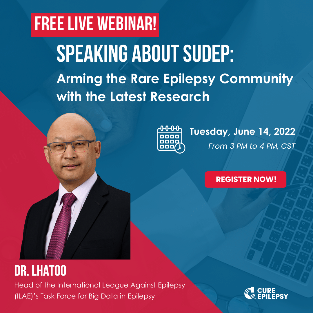 Our friends at CURE Epilepsy are offering a free LIVE webinar: Speaking About SUDEP: Arming the Rare Epilepsy Community with the Latest Research

Date: Tuesday, June 14, 2022
Time: 3:00-4:00 PM CST
Register: cureepilepsy.org/webinars/
Learn More Here: dup15q.org/all-events/web…