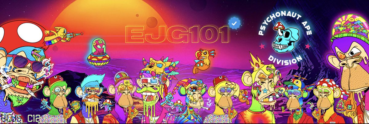 PsychonautApeD's tweet image. So our community member @Blue_C12 is out here making banners for our holders, if you have not gotten a custom banner with you #PAD you are missing out!

Just DM him for one, he made this one for @ErinGarrigan10

#PADofficial #PADCrew #PADto1ETH #PADFam #NFTCommunity #NFTs #NFT