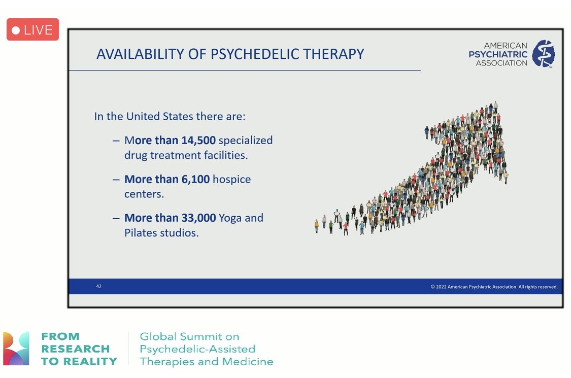 Wow! The future looks bright for psychedelic assisted therapy and psychedelic access in general. Looking forward to seeing how all this unfolds. Thanks <a href="/RickDoblin/">Rick Doblin, Ph.D., of MAPS</a> for the insightful <a href="/R2RToronto2022/">From Research to Reality</a> presentation!