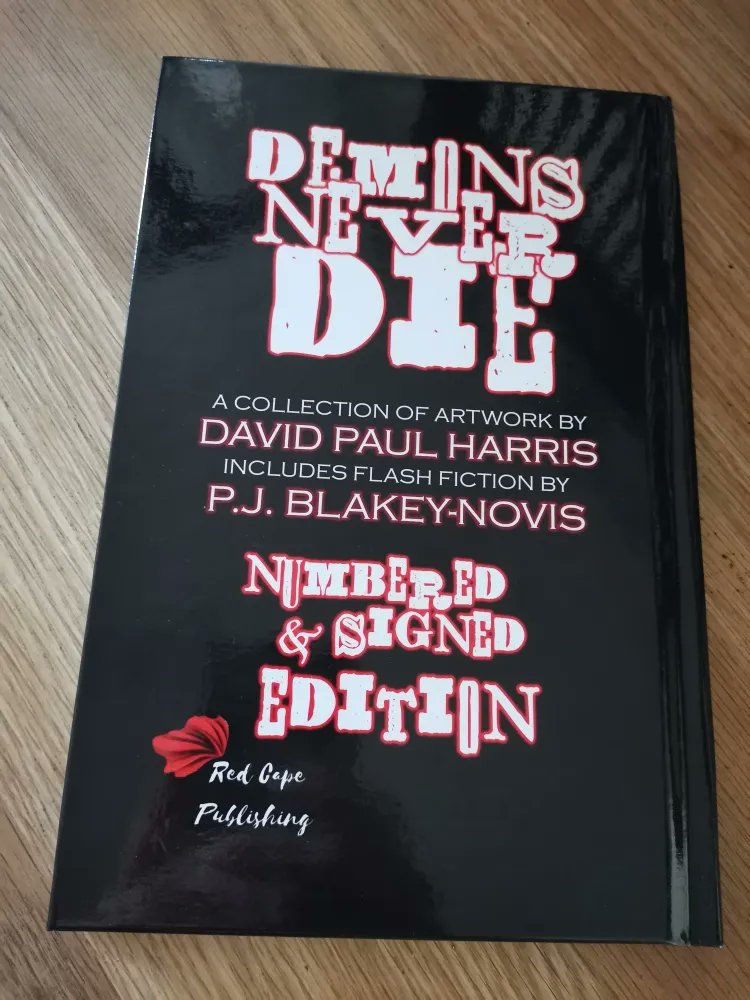 Demons Never Die is a unique collection of artwork and prose, now available in limited edition hardback format. Signed, numbered, and with full-colour glossy pages, this edition is available exclusively at redcapepublishing.com #horrorart  #promotehorror #creatures #historical