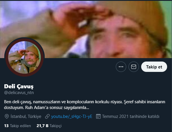 memleketyoutube's tweet photo. Bu hesabın Reis Sedat PEKER ile hiçbir ilgisi ve alakası yoktur.

Deli Çavuş'un tek gerçek hesabı : @delicavus_nth dir. https://t.co/TXV51dyjsU