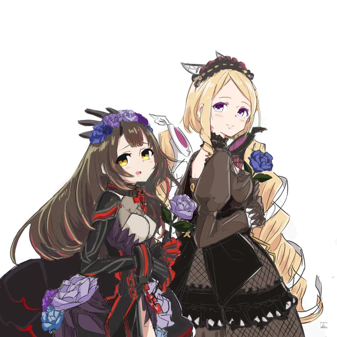 雑だけどロボ子さんとアキロゼで色塗りのれんしゅう…ッ
#ロボ子Art  #アロ絵 