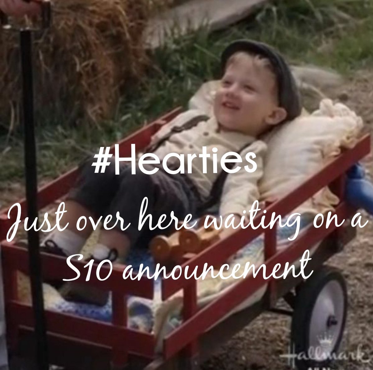 PamelaS89319506's tweet photo. @hallmarkchannel we're waiting for S10 announcement! Please pet it be soon! 🙏🙌💗 We need our beloved #WhenCallsTheHeart!! #Hearties #allinforseason10 @hallmarkchannel #wearehopevalley #MoreHopeValley @brbird @brspndr https://t.co/TA55rBdyBz