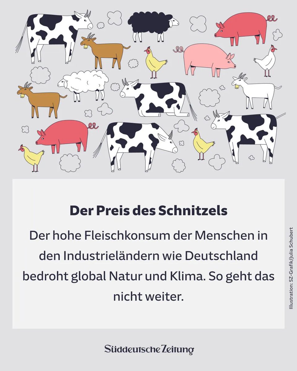 vgt_at's tweet photo. 🐮‼ "Mehr als drei Milliarden Wiederkäuer gibt es heute. Gerade mal ein paar handvoll Arten, die ein monotones Landschaftsbild auf der Erde prägen und tausende von wildlebenden Arten verdrängen!" via @SZ !B https://t.co/Z8OgOO808F