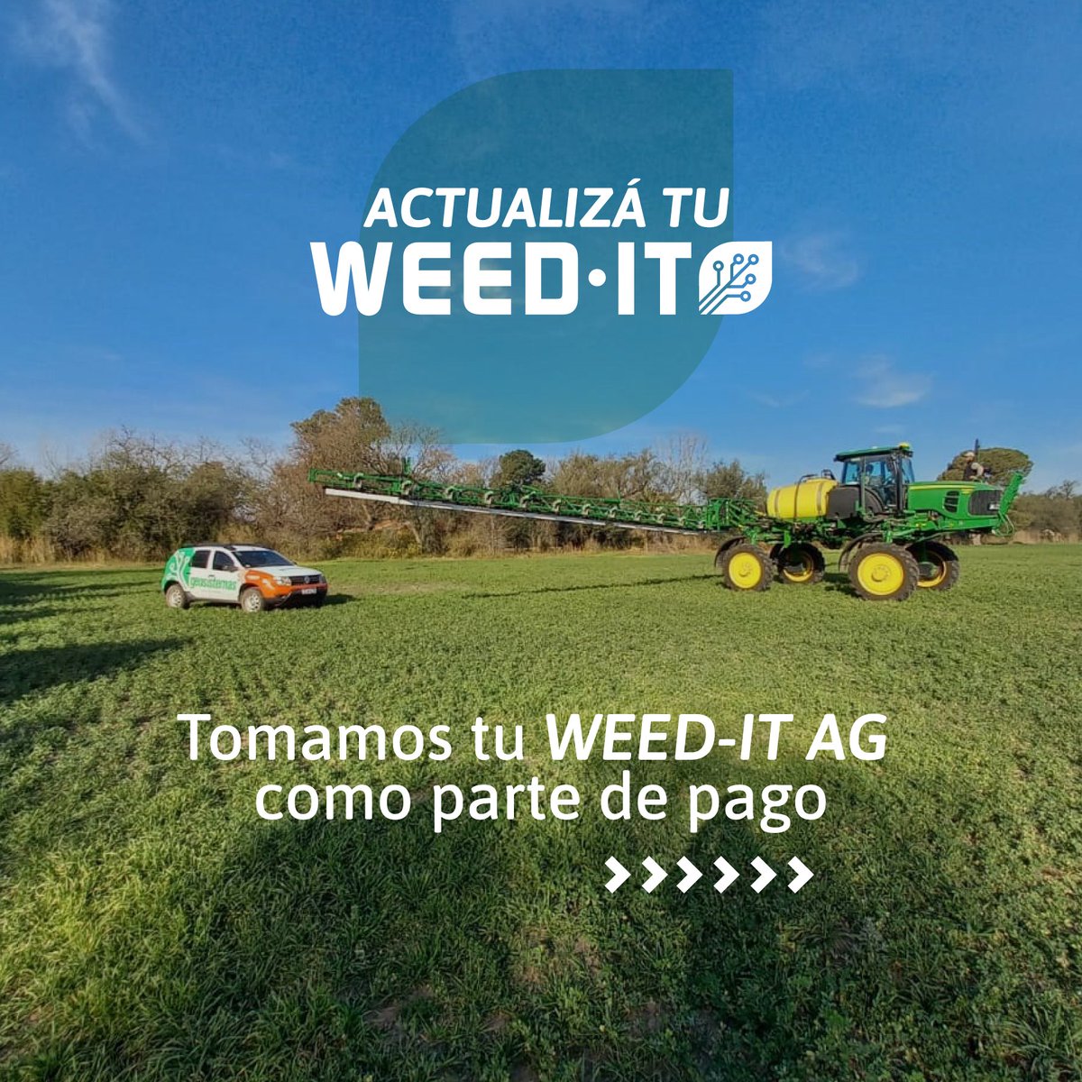 geosistemassrl's tweet photo. ¿Sabías que tomamos tu WEED-IT AG como parte de pago para adquirir tu WEED-IT Quadro?

¡Envianos mensaje privado para más información! https://t.co/oMw8FAcZNu