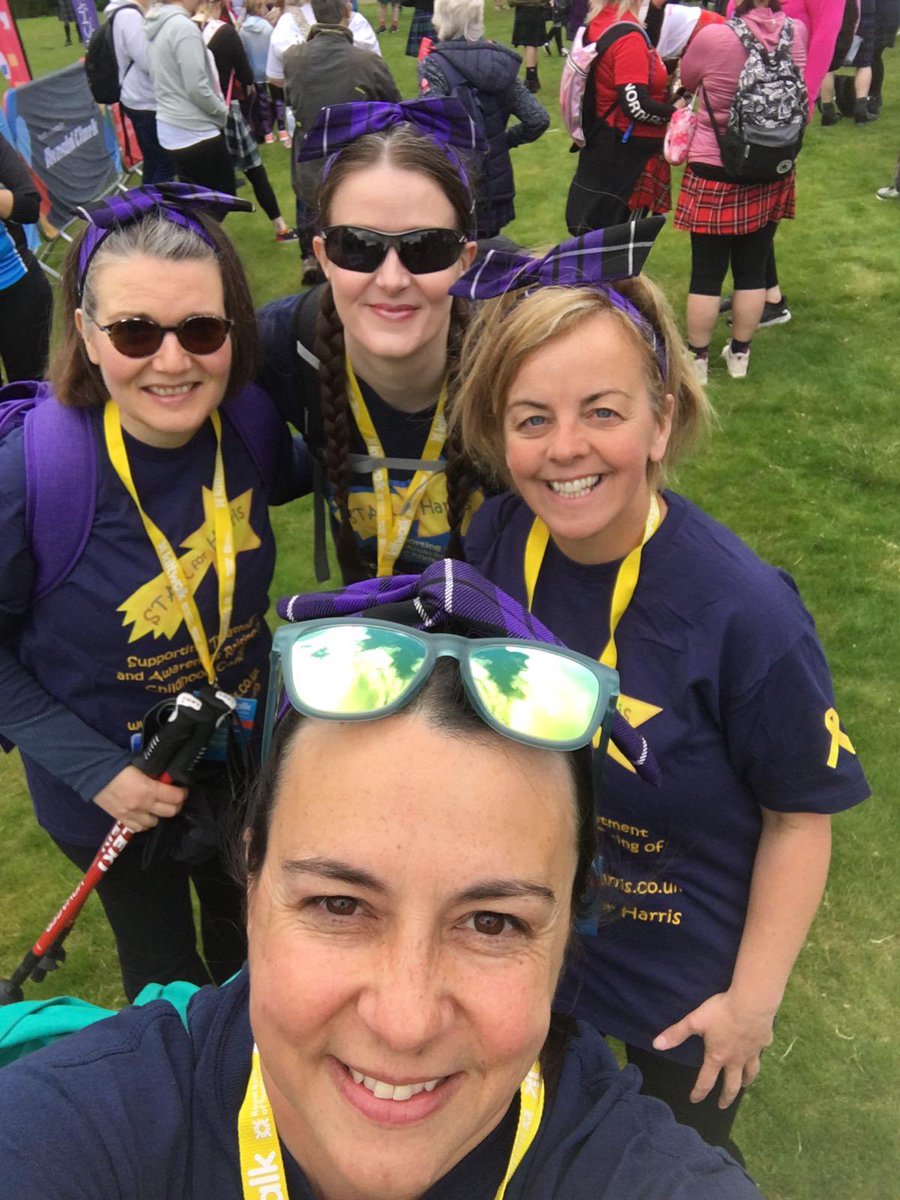 STARforHarris1's tweet photo. They did it! 🙌🏻⭐️ Great job Kirsti, Linda, Linda and Rachel! Proud of you all. Thank you for supporting STAR for Harris. ❤️ #KiltWalk22 #SupportingChildrenWithCancer https://t.co/156z04EFZn