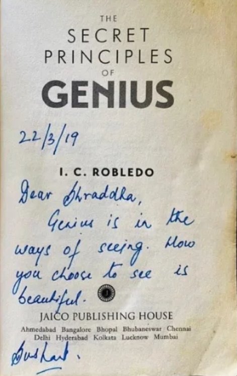 AMKR17612430's tweet photo. #Genius is in the ways of seeing
Being absolutely in the present makes one #Intelligent
Learning new things &amp; learning same thing in diff ways makes one #CreativePolymath
How much U learn from both soothing&amp;tragic experiences determines Ur #Wisdom 
👽 
Genius Sushant Singh Rajput https://t.co/y5XFXj1YxX