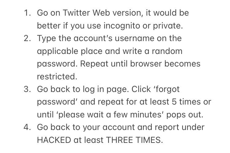 PROTECTKMJ's tweet image. 🛑Don’t Engage, Report and Block🛑

❗Block first.
❗Follow steps below then report under HACKED
❗️Report at least THREE (3) TIMES.

📌