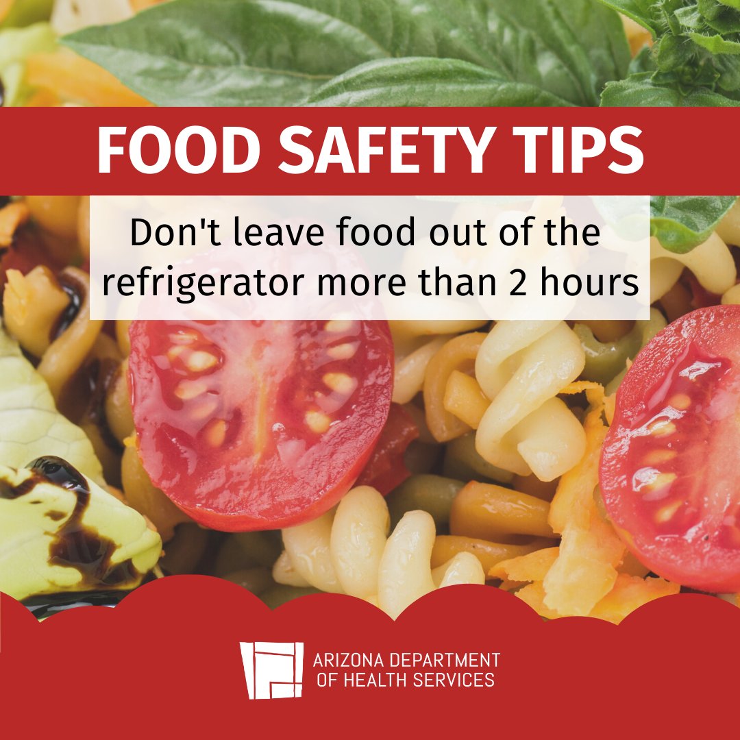 AZ Dept of Health on Twitter "Did you know leaving food out too long