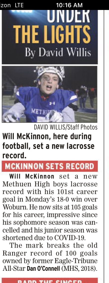 methuensports's tweet photo. Congrats Will! @LaxRangers https://t.co/Uawv46Ncts