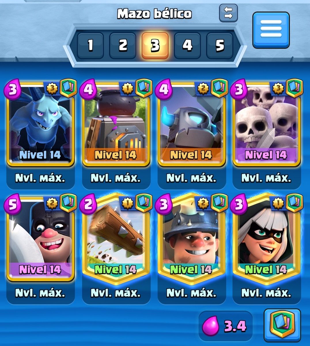 TecuEmilio's tweet photo. @BENIJU03 Es el mazo que llevo jugando desde que iba en arena 8, actualmente estoy en maestros 2, y pues constantemente sufre cambios de balance y ya no sé si sigue rentable usarlo, aún así a mi se me da bastante bien al menos para mantenerme de liga https://t.co/Vxx0yMlwEZ