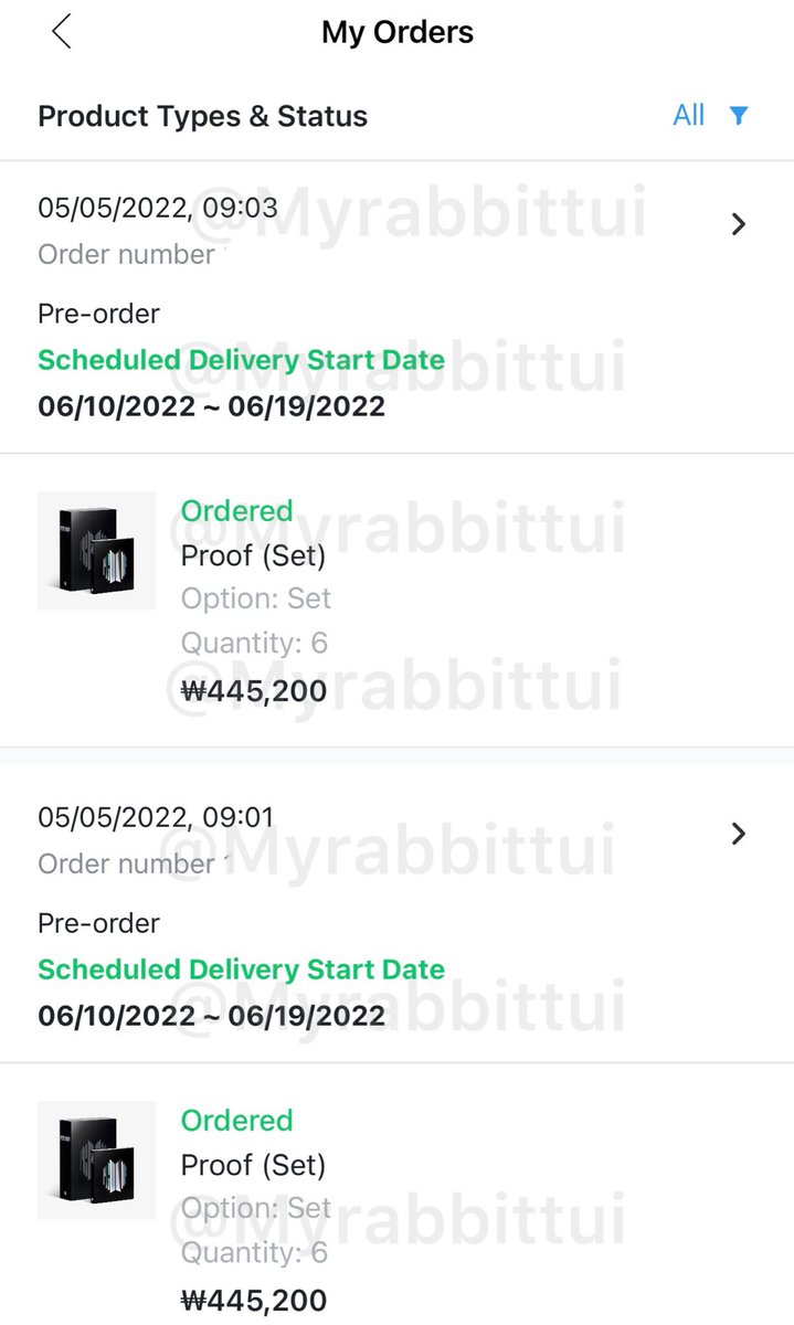 Myrabbittui's tweet image. 🎊รางวัลต่อไปสำหรับ BTS 9th Anniversary 🎉
💜 แจกอัลบั้ม BTS Proof (Standard Edition ver.) ไม่แกะซีล จำนวน 1 รางวัล เนื่องในโอกาสครบรอบ 9 ปีบังทัน
กติกาแค่รีทวิตนี้ ขอสงวนสิทธิ์สำหรับ follower ของร้านเท่านั้น
✨ประกาศผลเมื่อบั้มถึงไทยค่ะ (คาดว่าปลายเดือน 06.2022✨