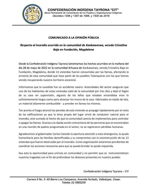 VerdadelaSierra's tweet photo. @HELIODOPTERO Comunicado oficial de lo ocurrido, falta de ética y profesionalismo. Rectifique su forma de divulgar y promover el periodismo, esa forma de inventar es la que tienen al país como esta. https://t.co/gv0OD93QoI