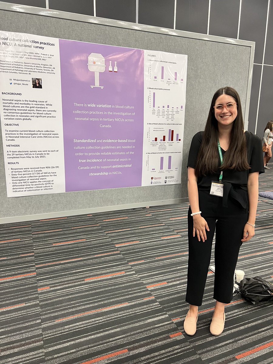 Had a wonderful time at the <a href="/CanPaedSociety/">Canadian Paediatric Society</a> conference presenting our project on blood culture collection practices in NICU, learning from some amazing leaders in pediatrics, and reconnecting with former CPS colleagues! #cps2022