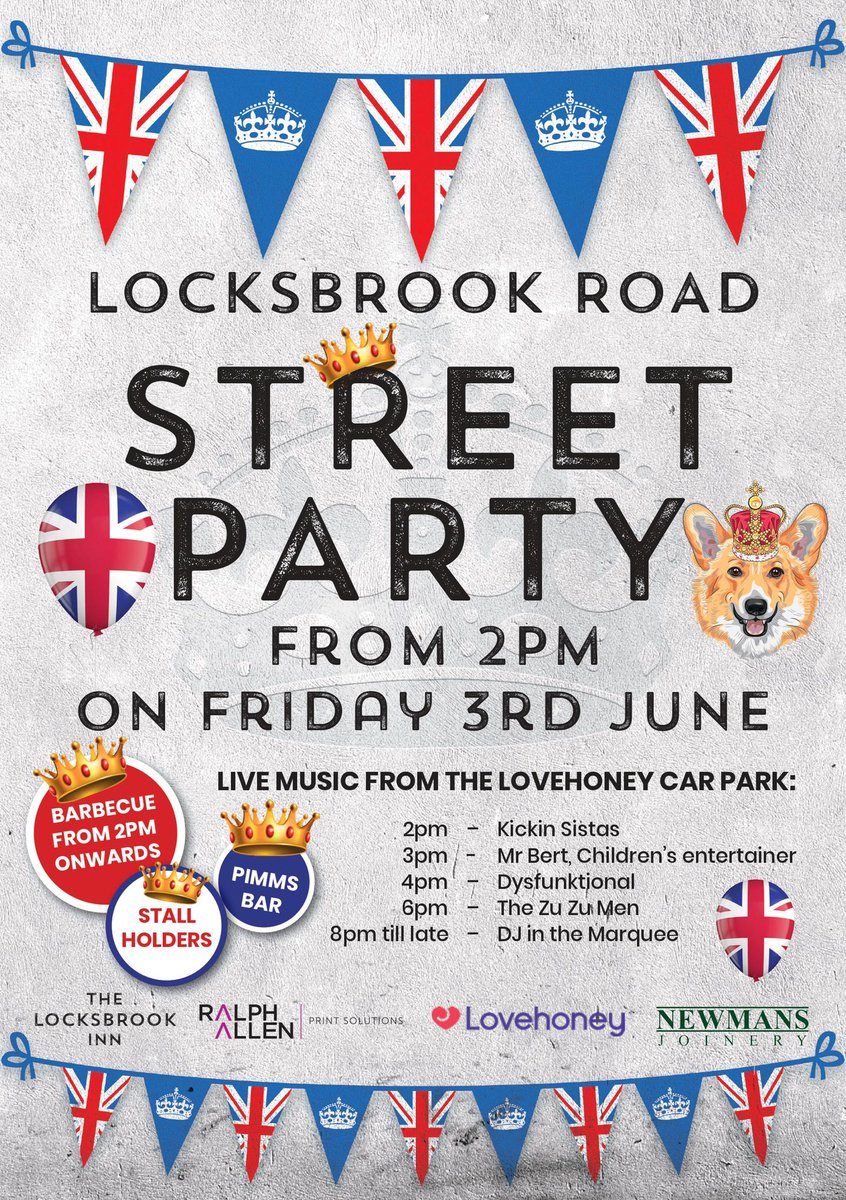 LocksbrookInn's tweet image. Only a few days until party time!!

#jubileestreetparty #friday3rdjune

#bathpubs #bathrestaurants #whatsonbath